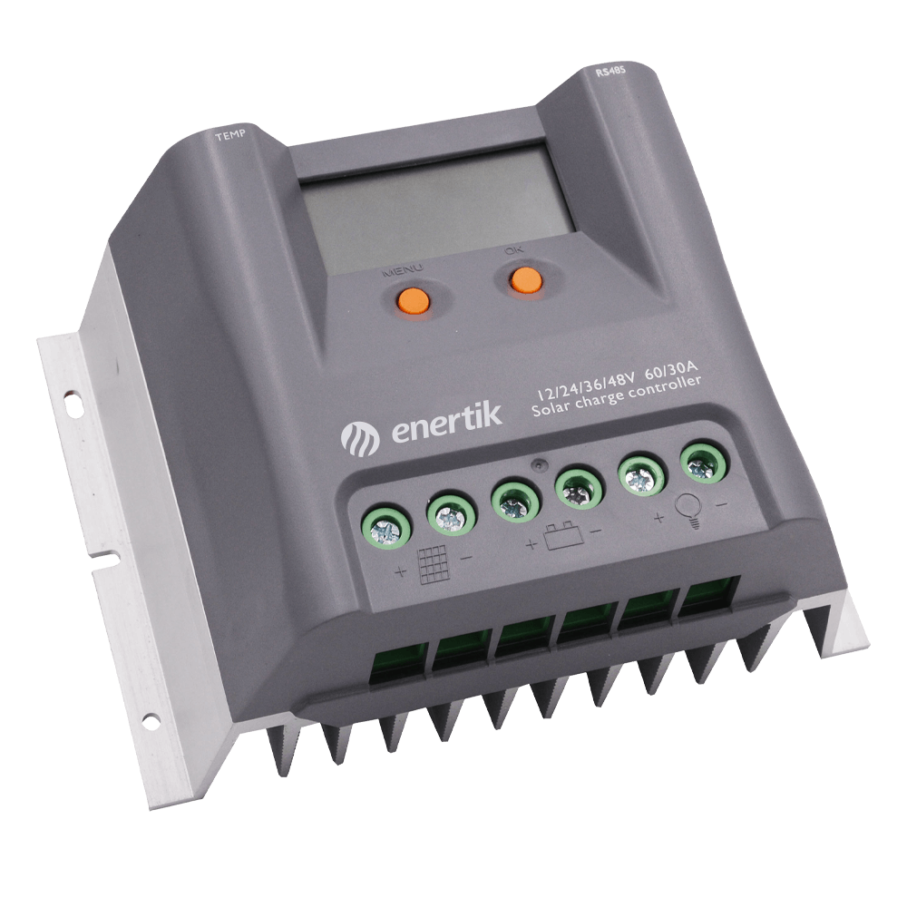 Regulador de Carga Solar PWM con Display 60A 12-48V - Modelo: MA-60-12/24/48