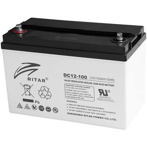 Batería Ritar Ciclo Profundo AGM 12V 100Ah - Modelo: DC12-100