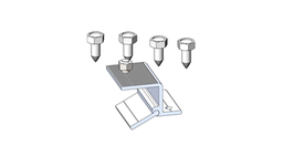 [TYN-353] Mordaza Ajustable para Techo de Chapa Trapezoidal